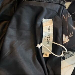 NICE PEOPLE Black Floral Jacket - Black